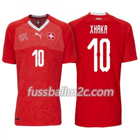 Fußballtrikots Schweiz Xhaka 10 Heim Trikotsatz WM 2018